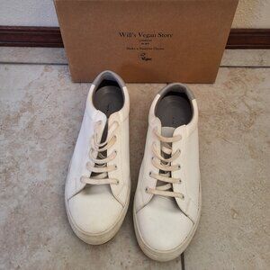 Will's Vegan White Leather Sneakers Size 13